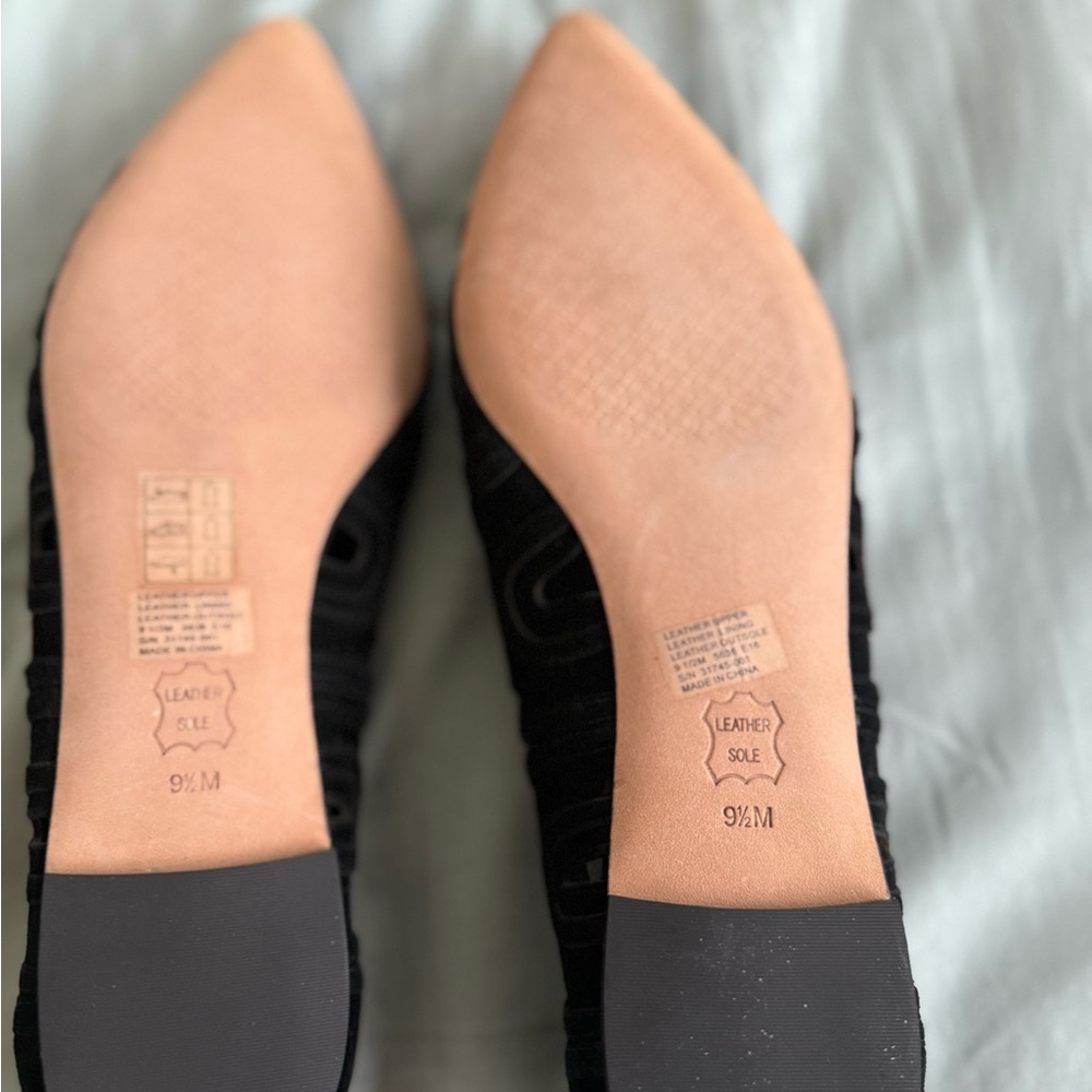 Brand New Black Suede Tory Burch Women's Flats 9.5 - Picture 9 of 10